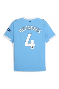 Manchester City Tijjani Reijnders #4 Voetbaltruitje Thuis tenue 2025-26 Korte Mouw